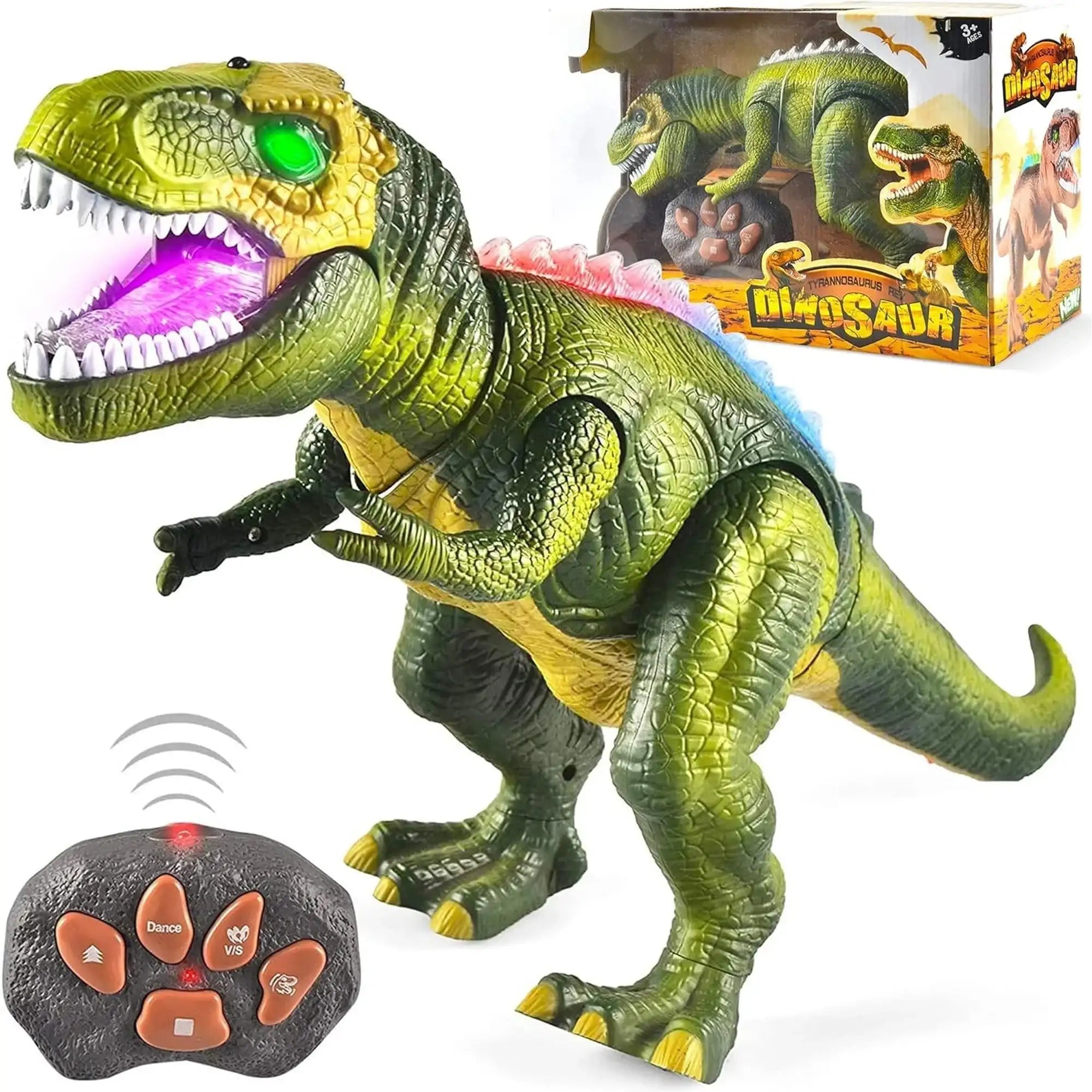 Remote Control LED T-Rex Dinosaur Robot Toy
