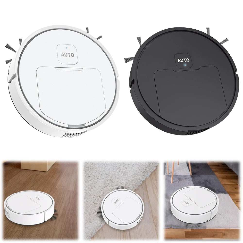 USB Rechargeable Quiet Sweeper/Cleaner Robot, Avoids Objects