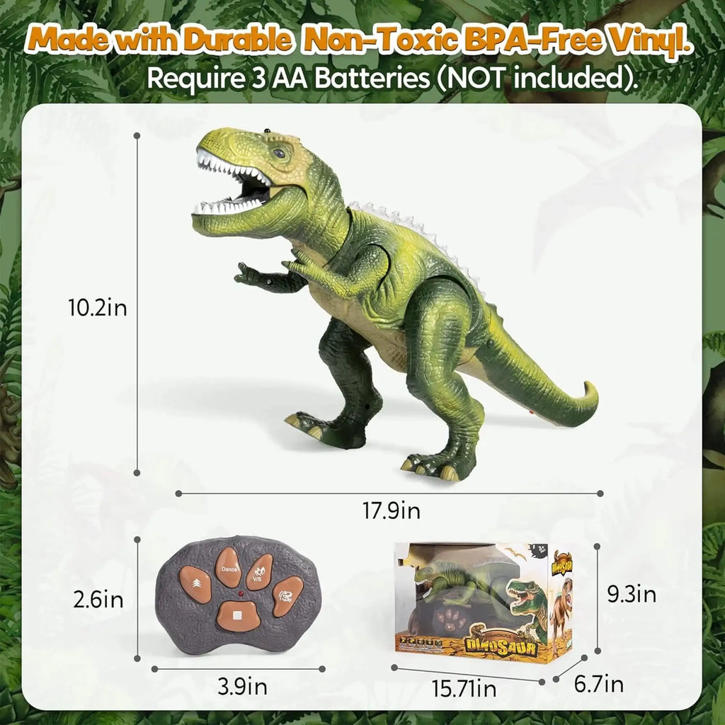 Remote Control LED T-Rex Dinosaur Robot Toy